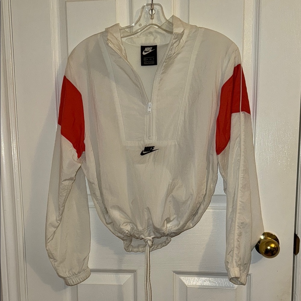 Nike Cream and Red Utility Jacket